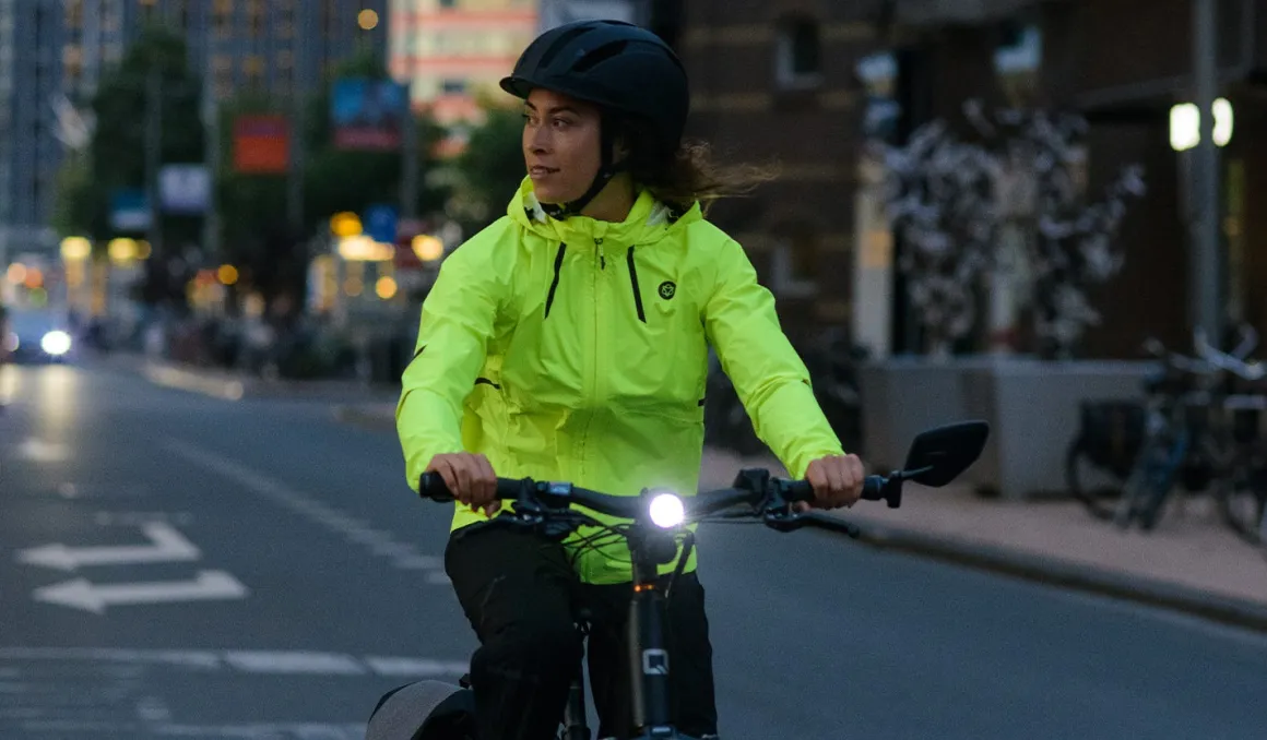 Compact Regenjacke Commuter Damen Hi-vis - AGU