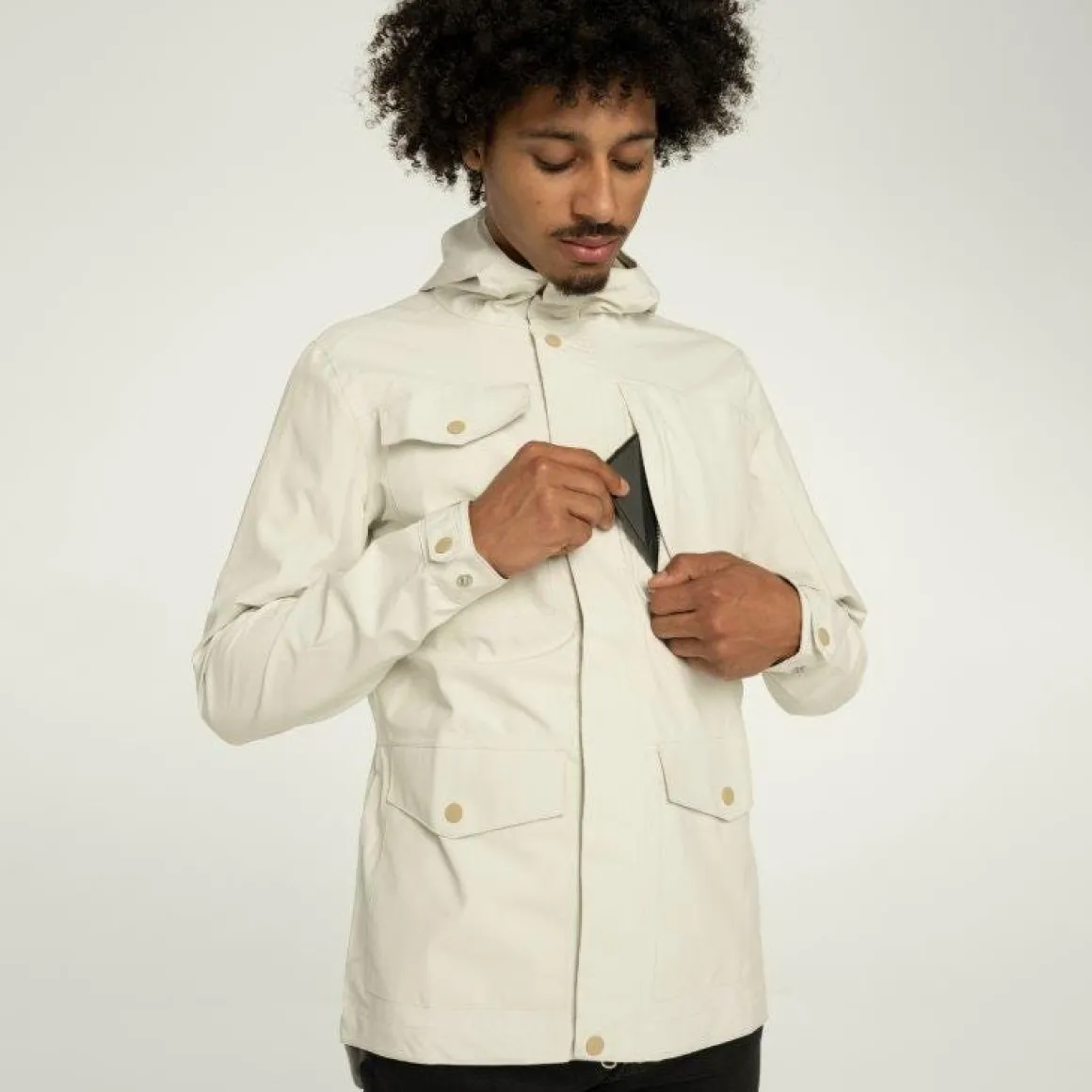 Undyed Pocket Regenjacke Urban Outdoor Herren - AGU