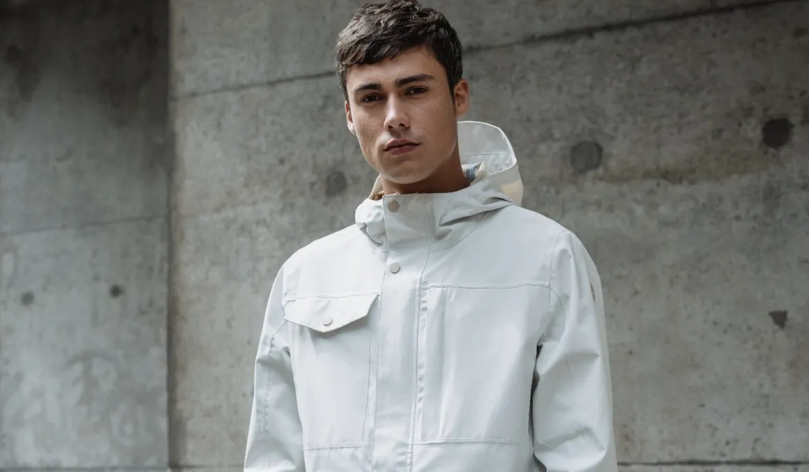 Undyed Pocket Regenjacke Urban Outdoor Herren - AGU